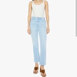 Mother Hustler Ankle Fray Jeans